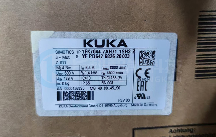 庫卡電機00-136-895 MG_40_80_45_S0 庫卡電機00-136-895 MG_40_80_45_S0